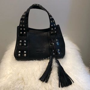 Karen Millen leather small grab bag